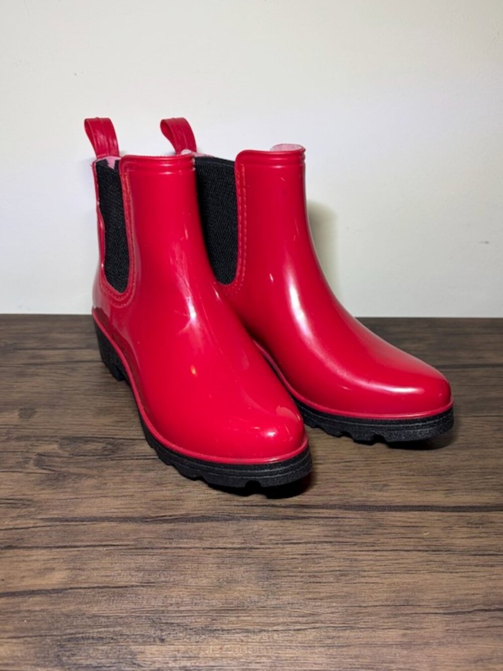 Ocean + Coast Women Kensington Chelsea Red Rubber Rain Boots Size 7